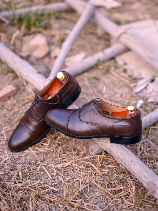 Royal Oxford Brown leather Shoe -Sku 26
