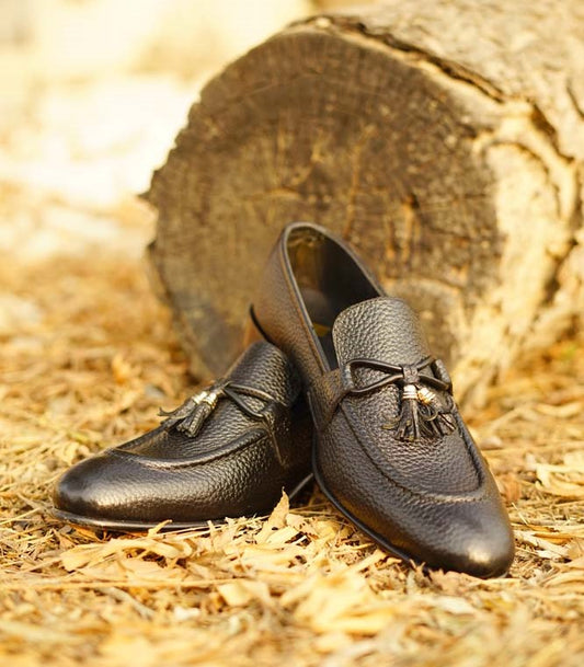 Black Cow Leather Shoes – Design 145