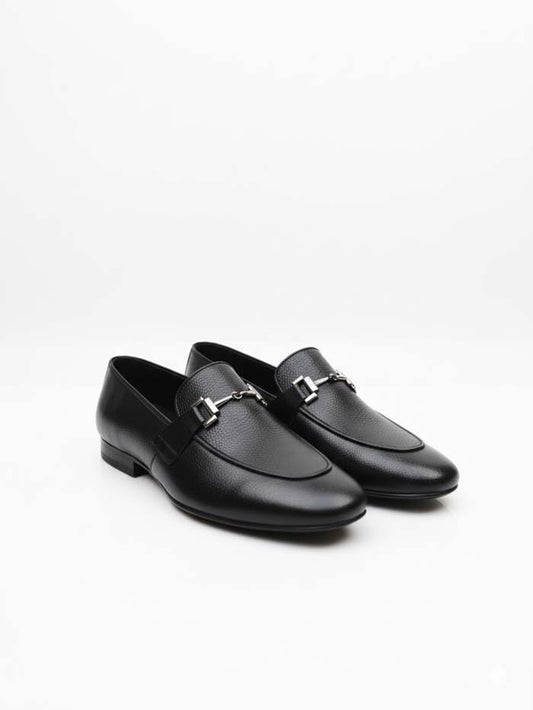 Leather Milled Loafer-Sku 379 Rubber Sole