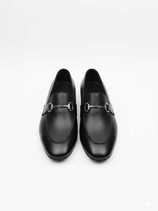 Leather Milled Loafer-Sku 379 Rubber Sole