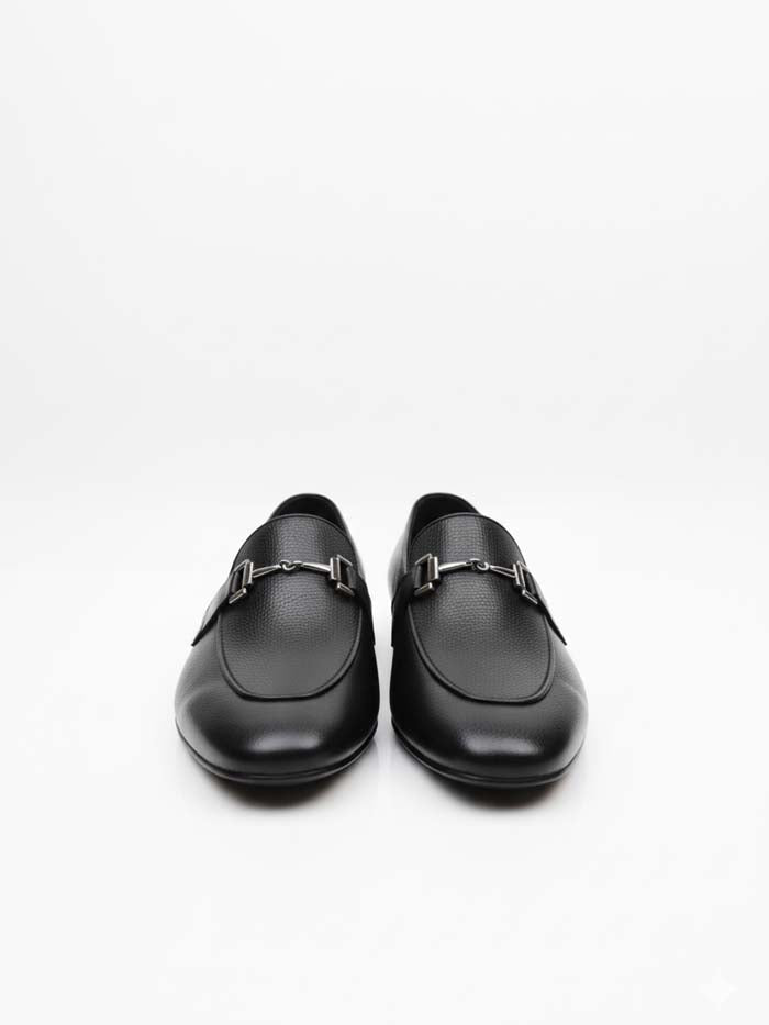 Leather Milled Loafer-Sku 379 Rubber Sole