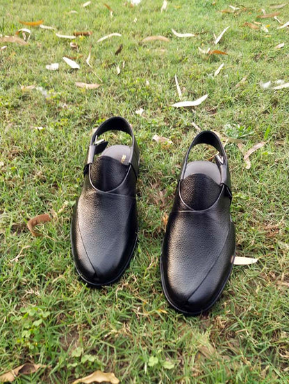 Milld Black Peshawari Chappal _sku 777
