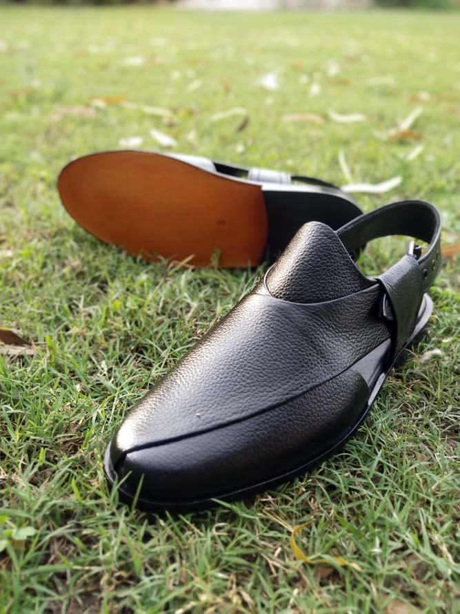Milld Black Peshawari Chappal _sku 777