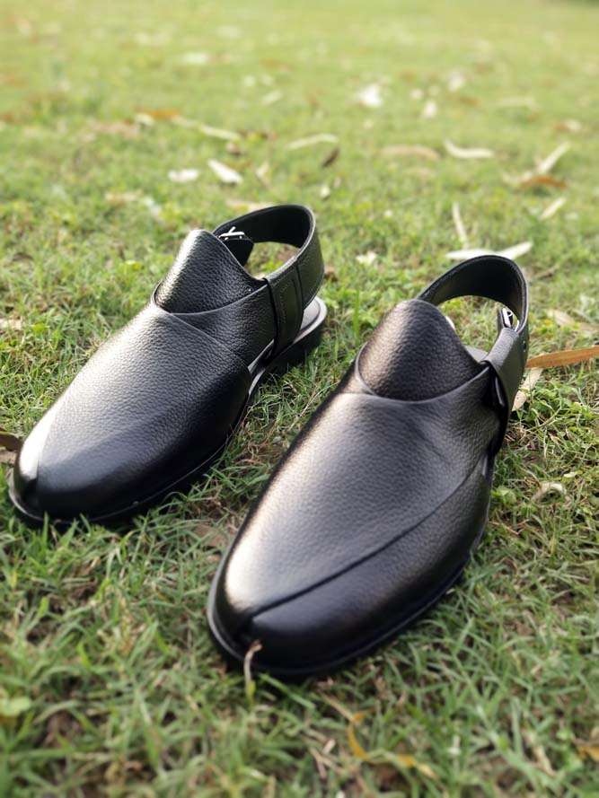 Milld Black Peshawari Chappal _sku 777
