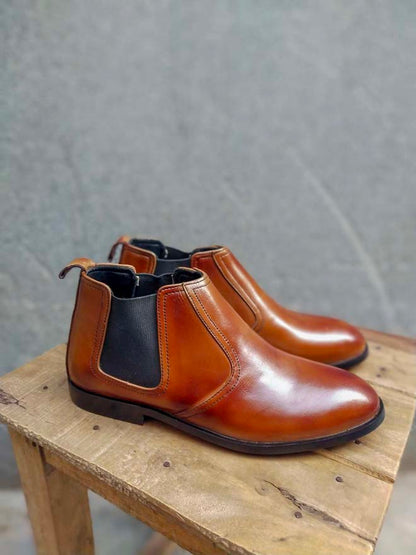 Shade Leather Chelsea Shoe-Sku 432