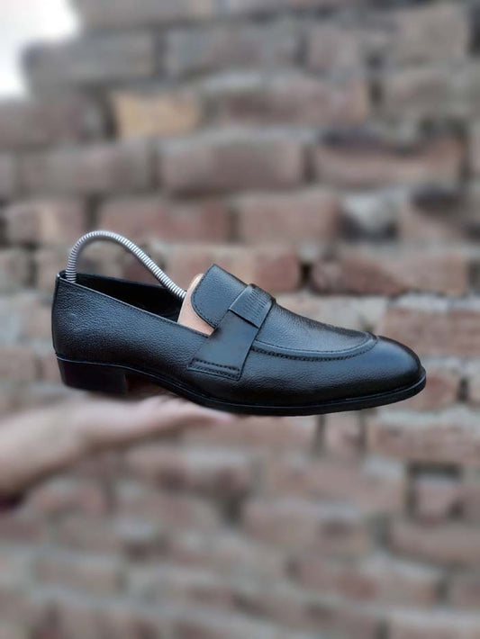 Black Loafer Rubbur Sole– Sku977