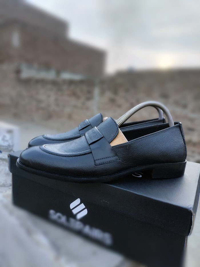 Black Loafer Rubbur Sole– Sku977