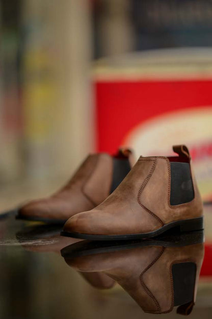 Pull up Leather Chelsea Shoe-Sku 344