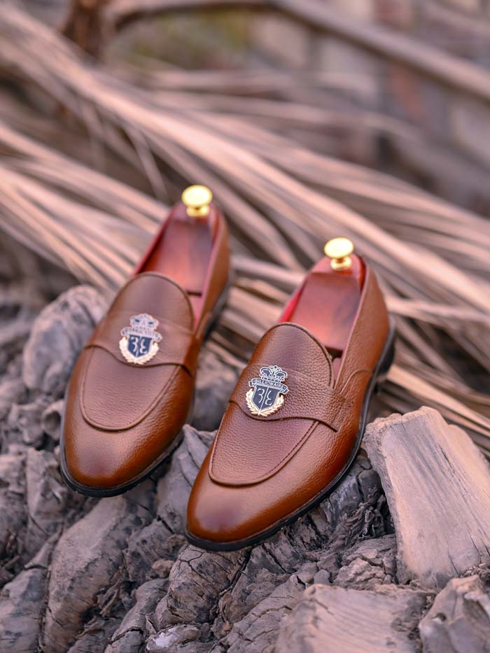 Brown Loafer Rubbur Sole– sp 097