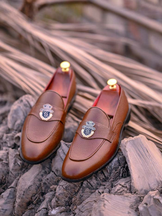 Brown Loafer Rubbur Sole– sp 097