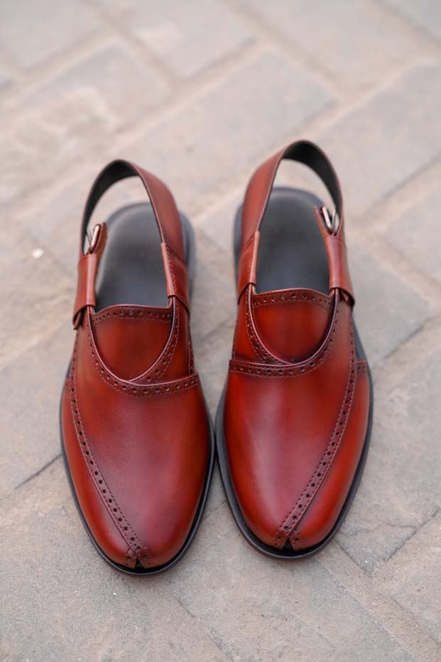 Brown Peshawari Chappal _sku 832