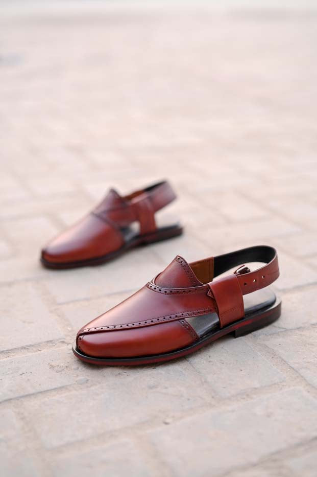 Brown Peshawari Chappal _sku 832