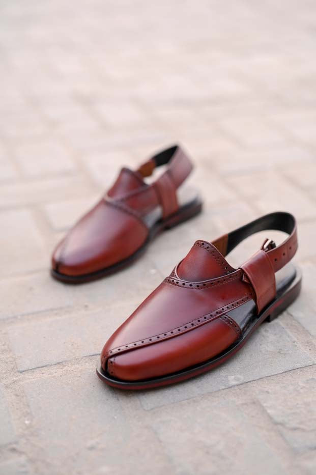 Brown Peshawari Chappal _sku 832