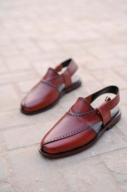 Brown Peshawari Chappal _sku 832