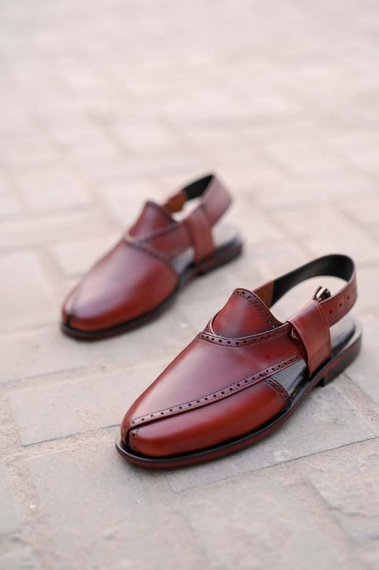 Brown Peshawari Chappal _sku 832