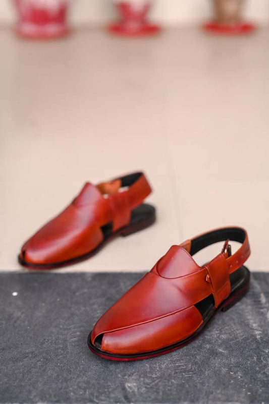 Brown Peshawari Chappal _sku 833