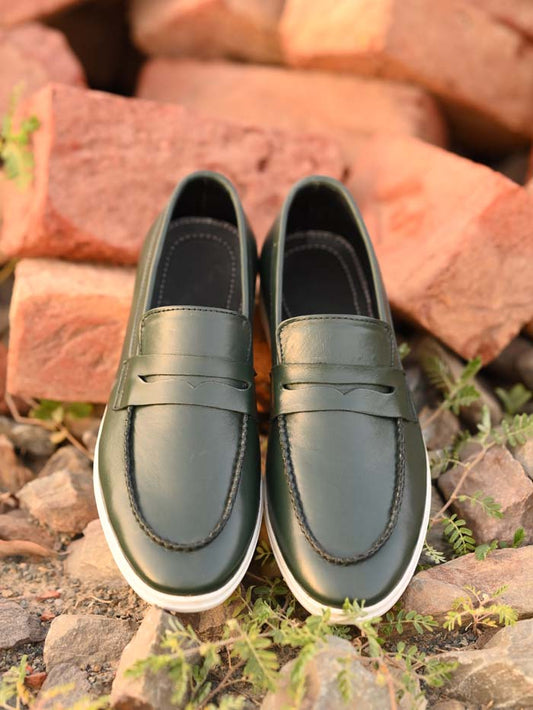 Leather Loafer Shoes-Sku 036