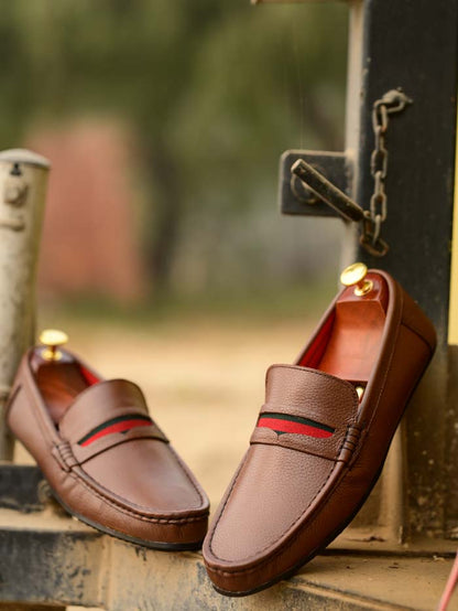 Driving Loafer Leather Shoes-Sku 35