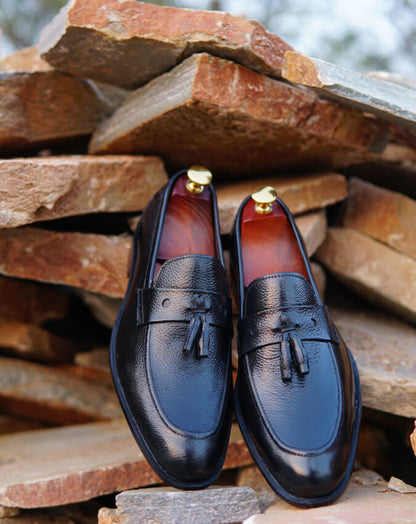 Black Tassel Loafer -Sku 700