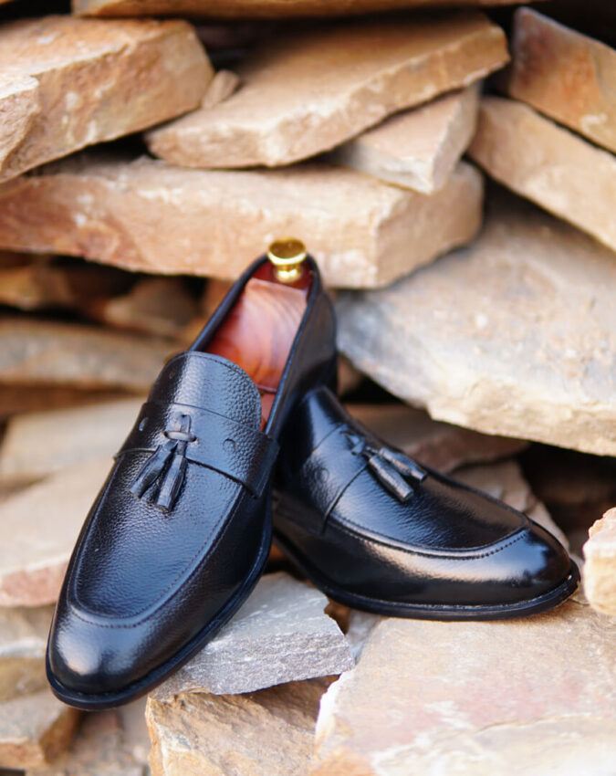 Black Tassel Loafer -Sku 700