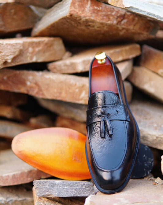 Black Tassel Loafer -Sku 700