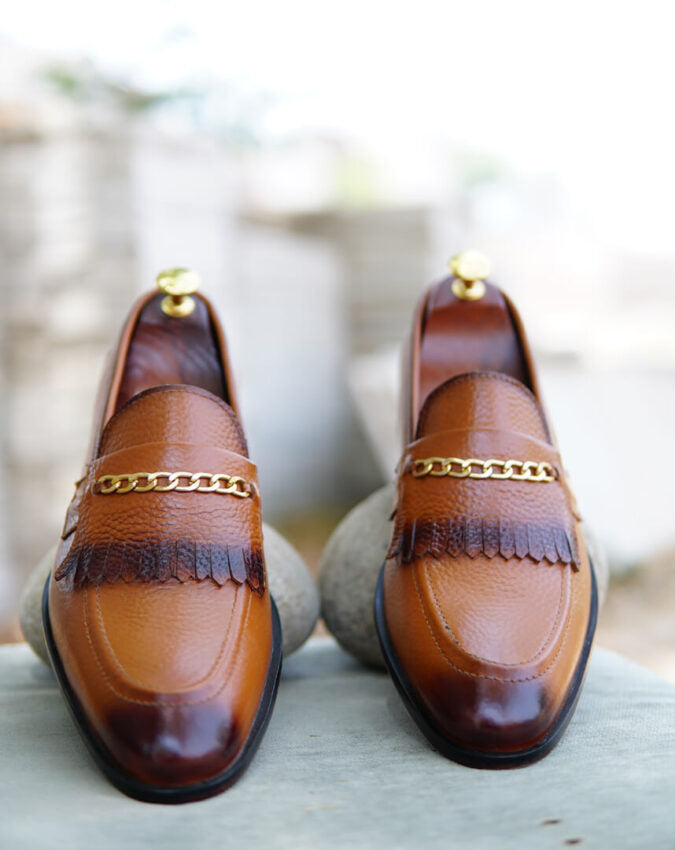 Mustard Milled Leather Shoe – Design 194