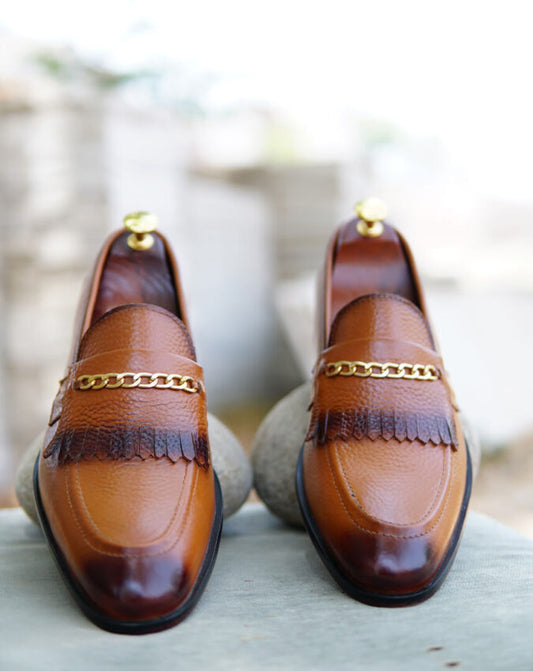 Mustard Milled Leather Shoe – Design 194