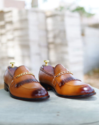 Mustard Milled Leather Shoe – Design 194