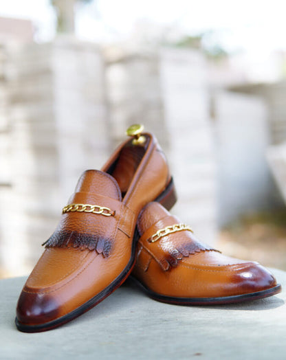 Mustard Milled Leather Shoe – Design 194