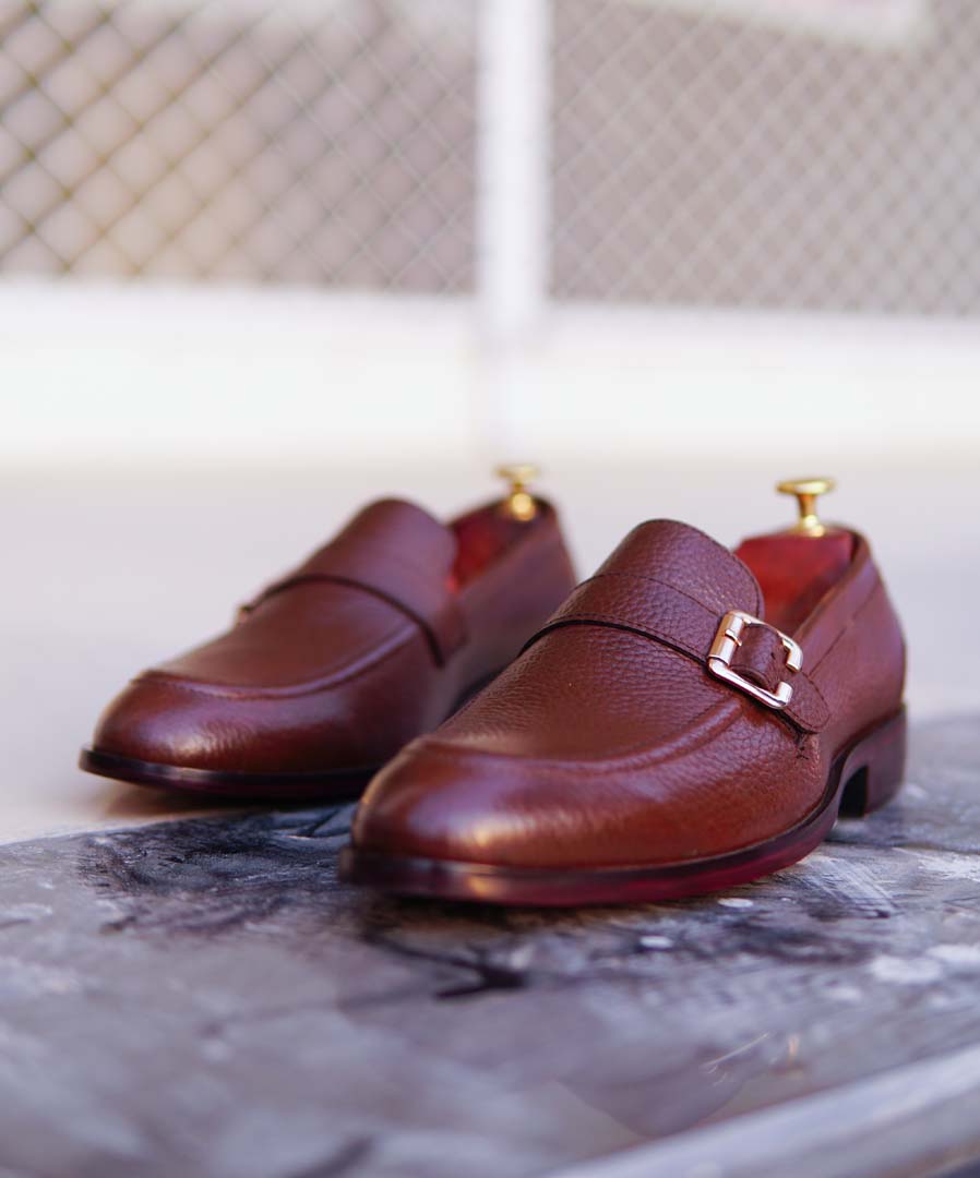 Brown Cow Leather Shoes – Design 080