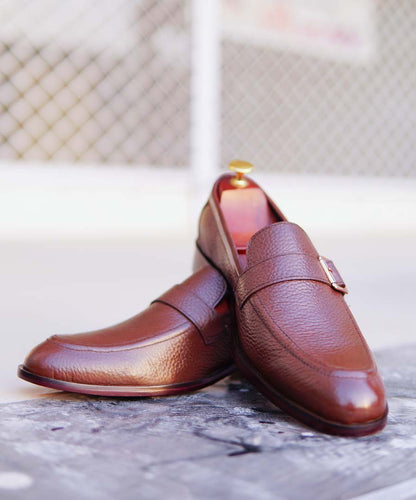 Brown Cow Leather Shoes – Design 080