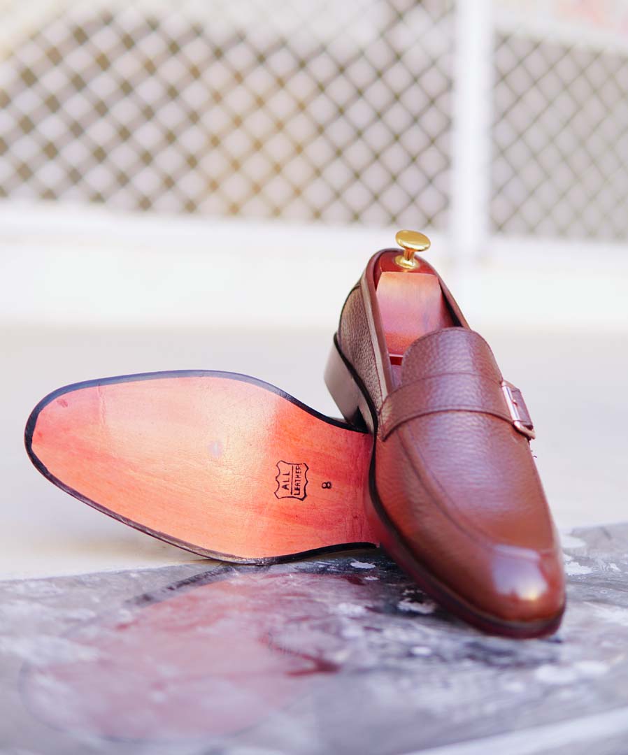 Brown Cow Leather Shoes – Design 080