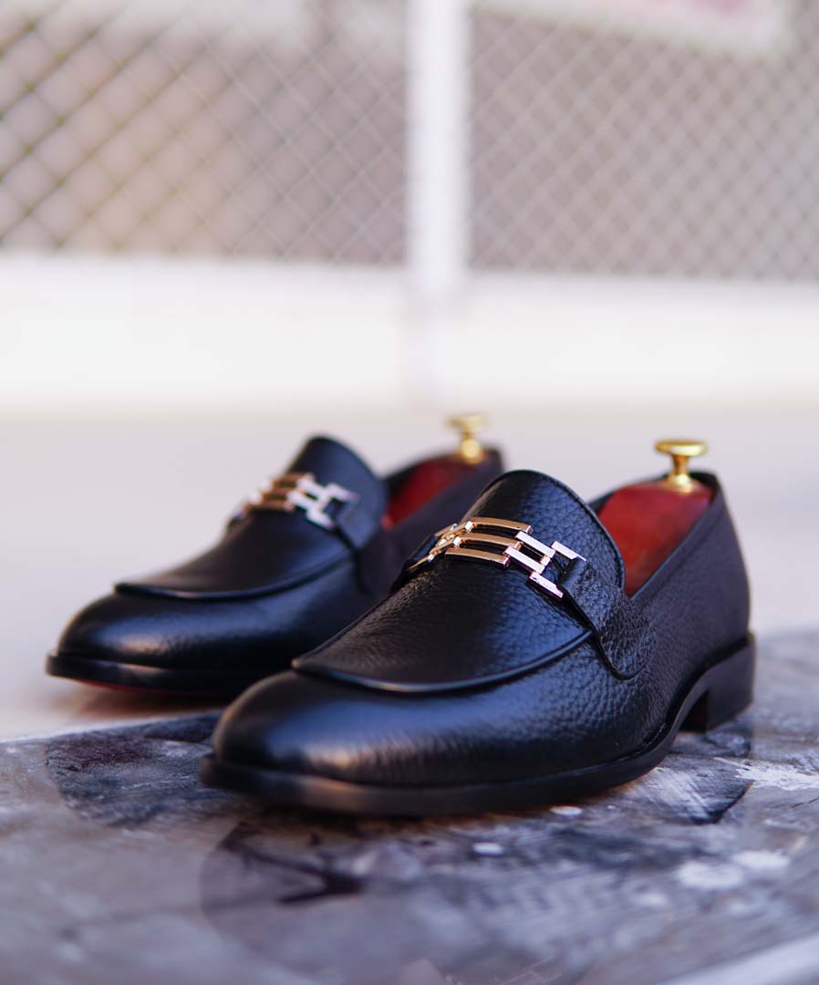 Black Cow Leather Shoes – Design 074