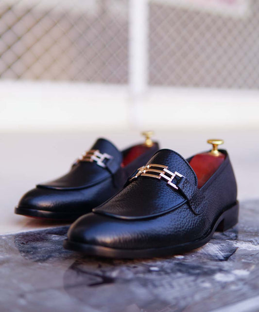 Black Cow Leather Shoes – Design 074
