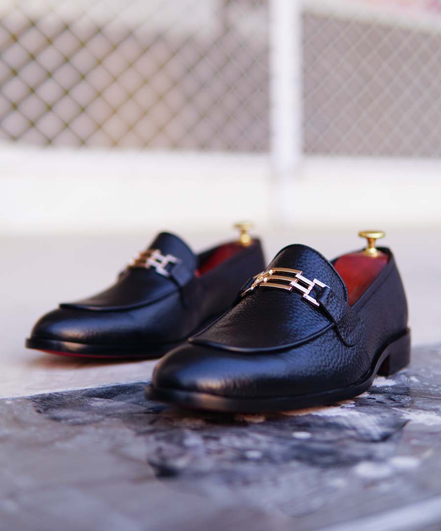 Black Cow Leather Shoes – Design 074