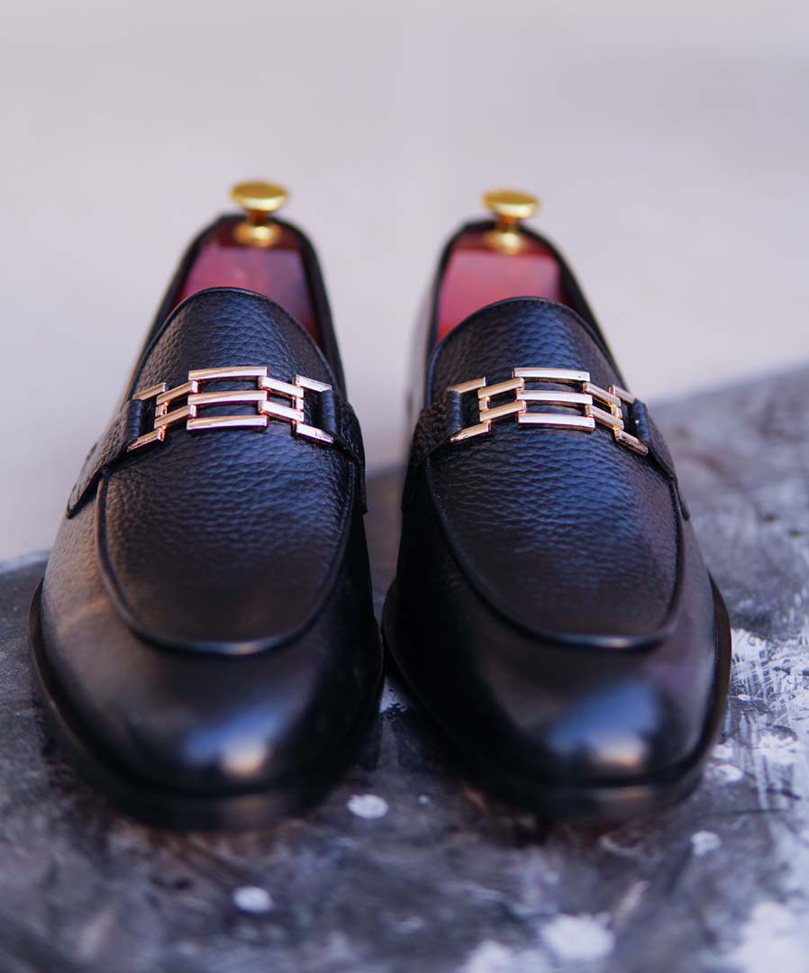 Black Cow Leather Shoes – Design 074